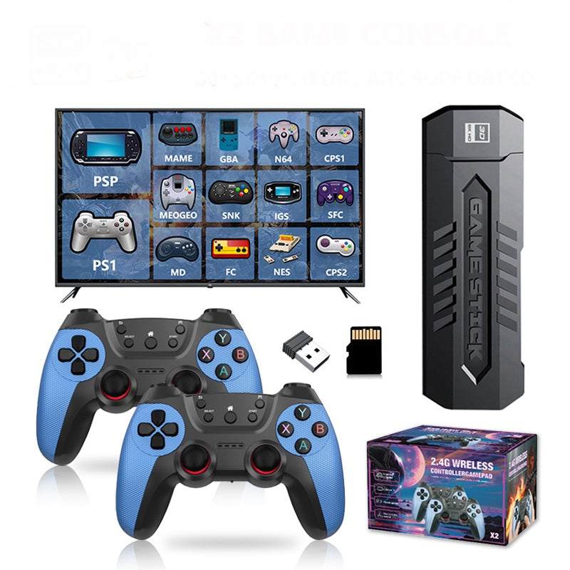 X2 4K HD Video Game Stick Console – 50,000 Retro Games + Wireless Controllers